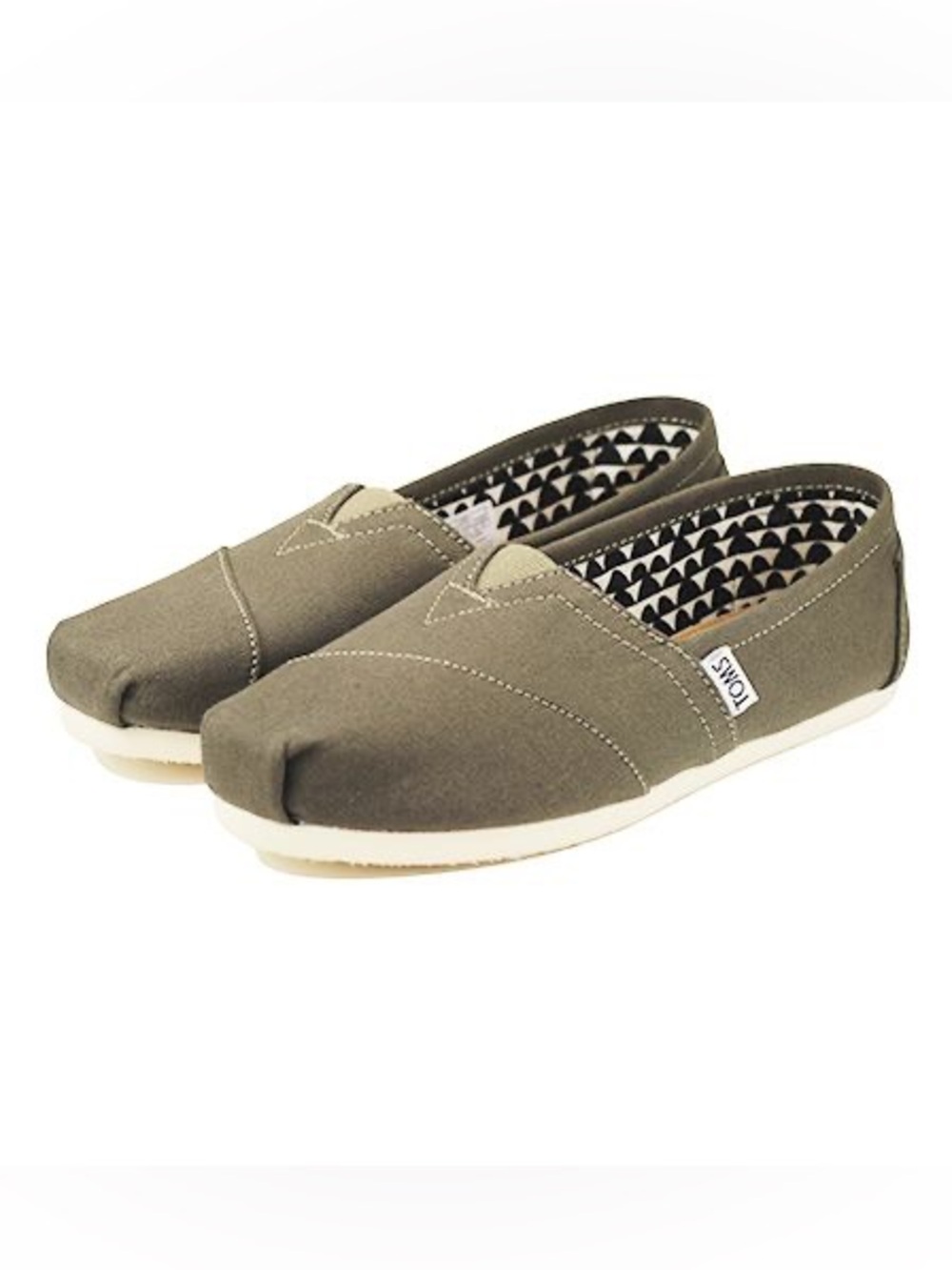 TOMS Alpargata Slip On Shoes Tarmac Olive Green Classic Women’s 6